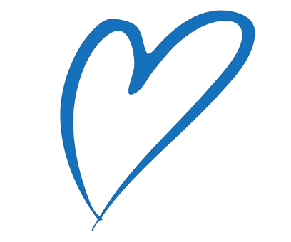 Blue decorative heart