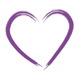 Purple decorative heart