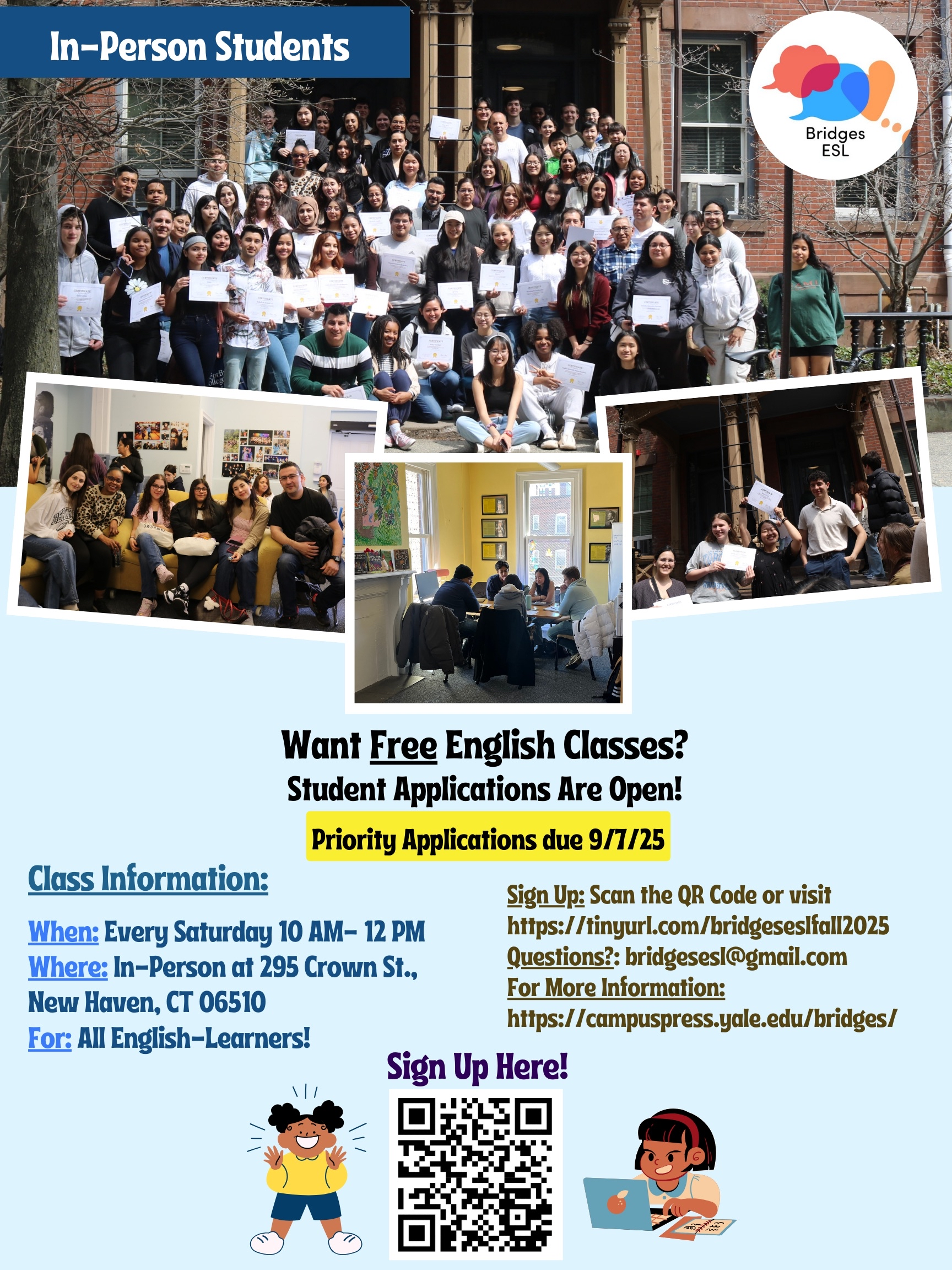 In-Person Students Registration Flyer